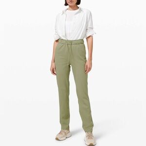 Lululemon Keep Moving High Rise Full Length Pants in Rosemary Green Size 4